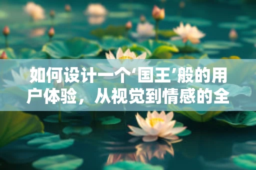 如何设计一个‘国王’般的用户体验，从视觉到情感的全面升级