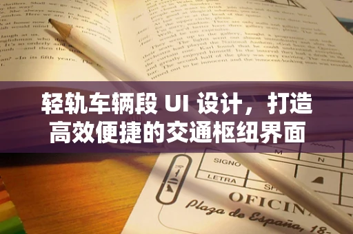 轻轨车辆段 UI 设计，打造高效便捷的交通枢纽界面