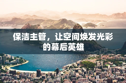 保洁主管，让空间焕发光彩的幕后英雄
