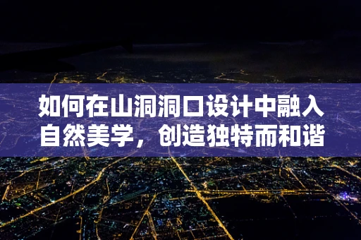 如何在山洞洞口设计中融入自然美学，创造独特而和谐的视觉体验？