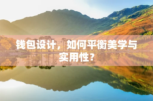 钱包设计，如何平衡美学与实用性？