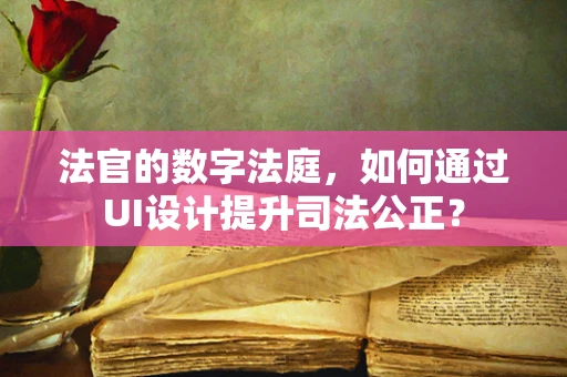 法官的数字法庭，如何通过UI设计提升司法公正？