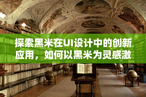 探索黑米在UI设计中的创新应用，如何以黑米为灵感激发设计新思路？