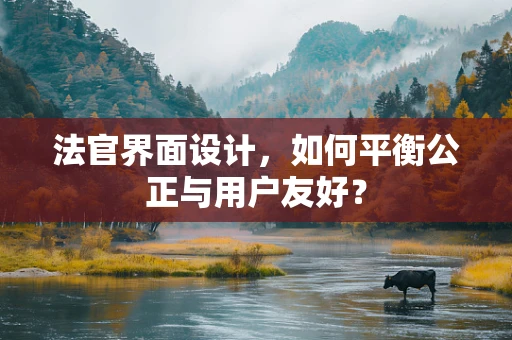 法官界面设计，如何平衡公正与用户友好？