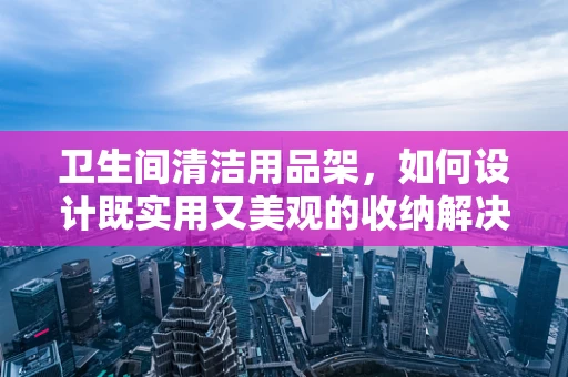 卫生间清洁用品架，如何设计既实用又美观的收纳解决方案？