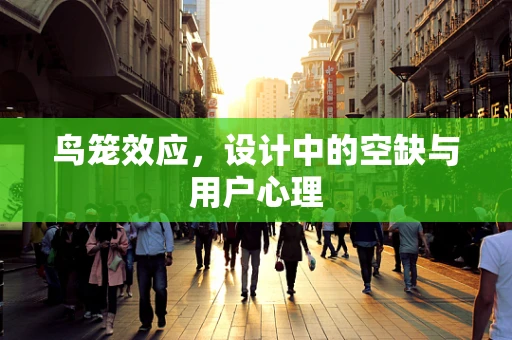鸟笼效应，设计中的空缺与用户心理