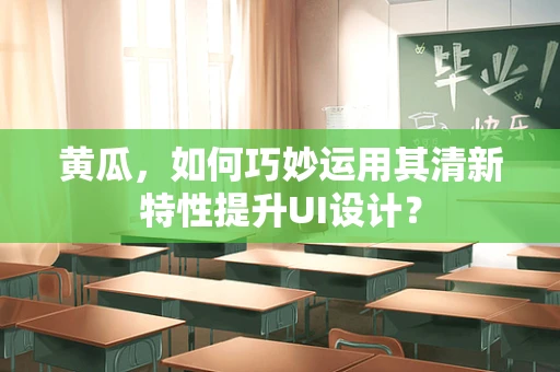 黄瓜，如何巧妙运用其清新特性提升UI设计？