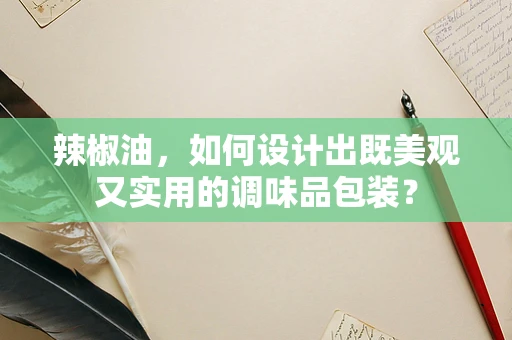 辣椒油，如何设计出既美观又实用的调味品包装？