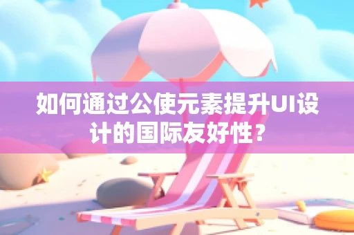 如何通过公使元素提升UI设计的国际友好性？