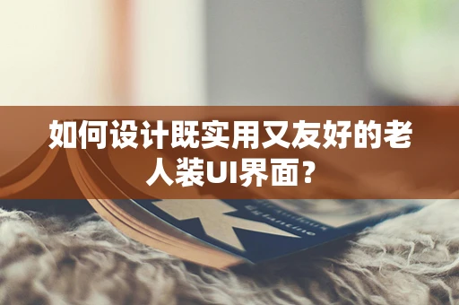 如何设计既实用又友好的老人装UI界面？