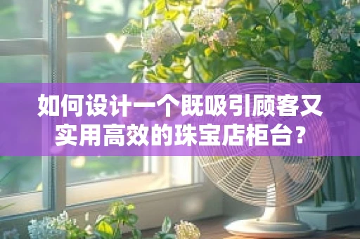 如何设计一个既吸引顾客又实用高效的珠宝店柜台？