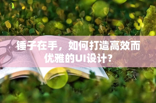 锤子在手，如何打造高效而优雅的UI设计？