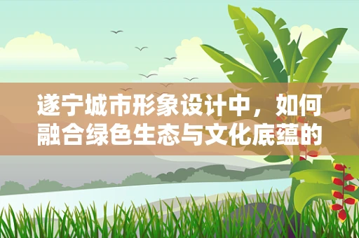 遂宁城市形象设计中，如何融合绿色生态与文化底蕴的视觉表达？