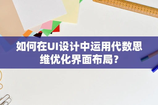 如何在UI设计中运用代数思维优化界面布局？