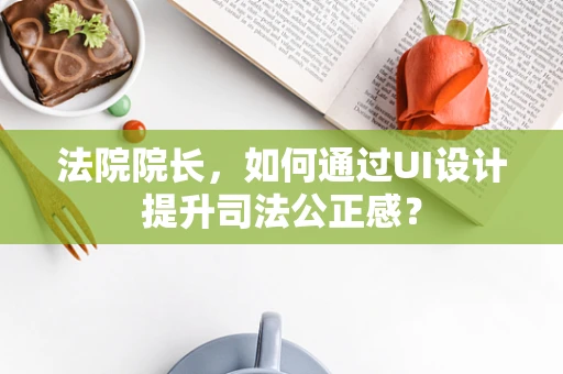 法院院长，如何通过UI设计提升司法公正感？