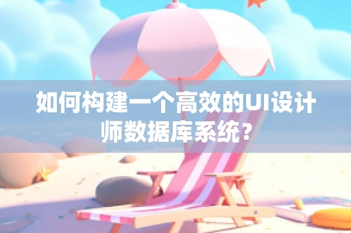 如何构建一个高效的UI设计师数据库系统？