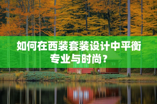 如何在西装套装设计中平衡专业与时尚？