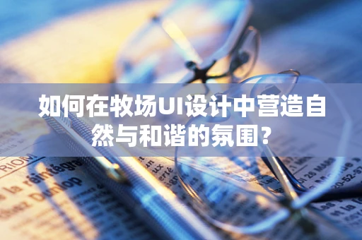 如何在牧场UI设计中营造自然与和谐的氛围？