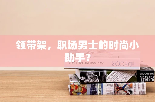 领带架，职场男士的时尚小助手？