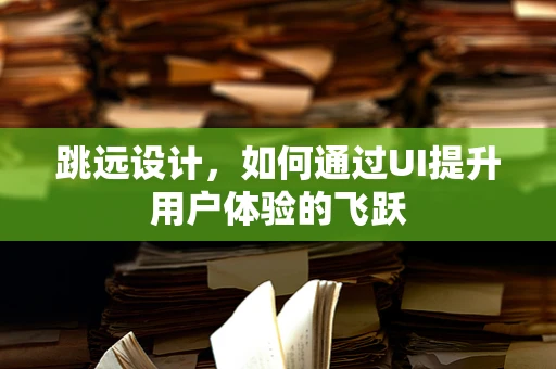 跳远设计，如何通过UI提升用户体验的飞跃