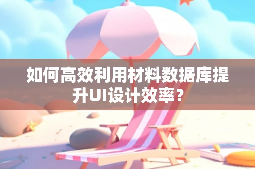 如何高效利用材料数据库提升UI设计效率？