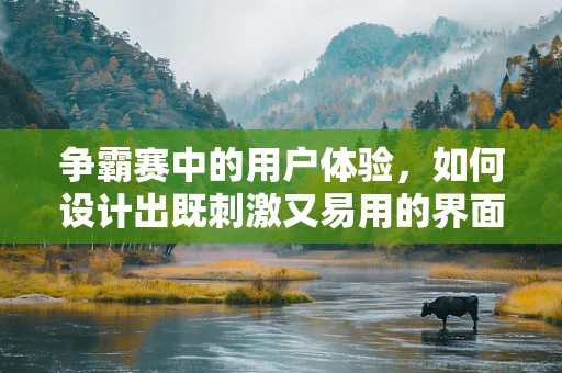 争霸赛中的用户体验，如何设计出既刺激又易用的界面？