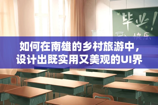 如何在南雄的乡村旅游中，设计出既实用又美观的UI界面？