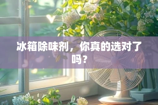 冰箱除味剂，你真的选对了吗？