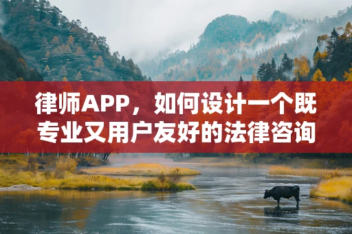 律师APP，如何设计一个既专业又用户友好的法律咨询服务平台？