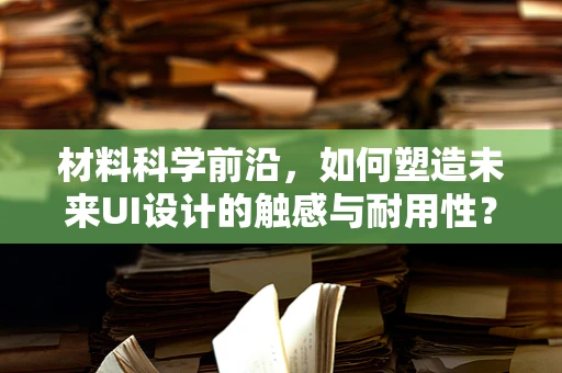 材料科学前沿，如何塑造未来UI设计的触感与耐用性？