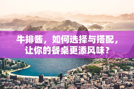 牛排酱，如何选择与搭配，让你的餐桌更添风味？