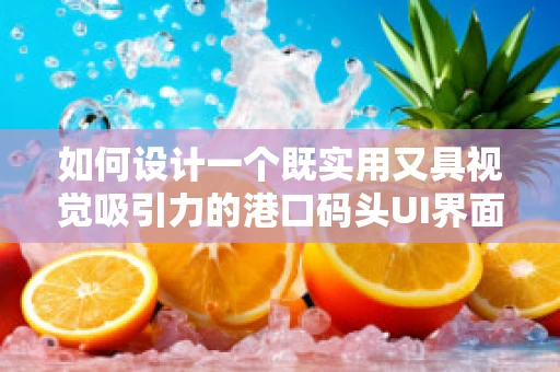 如何设计一个既实用又具视觉吸引力的港口码头UI界面？