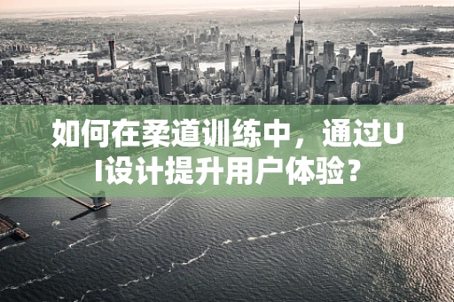 如何在柔道训练中，通过UI设计提升用户体验？