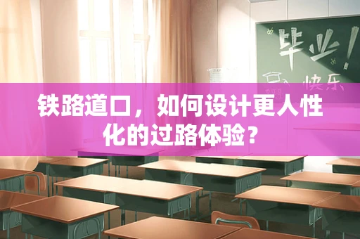 铁路道口，如何设计更人性化的过路体验？