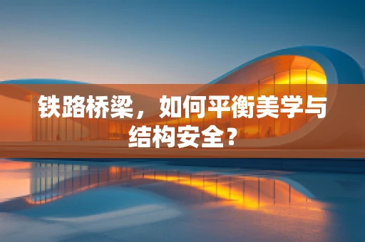 铁路桥梁，如何平衡美学与结构安全？