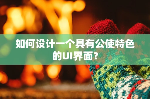 如何设计一个具有公使特色的UI界面？