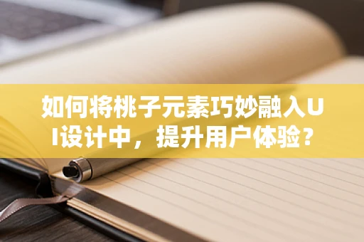 如何将桃子元素巧妙融入UI设计中，提升用户体验？