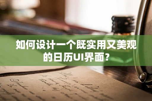 如何设计一个既实用又美观的日历UI界面？