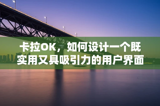 卡拉OK，如何设计一个既实用又具吸引力的用户界面？