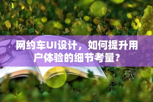 网约车UI设计，如何提升用户体验的细节考量？