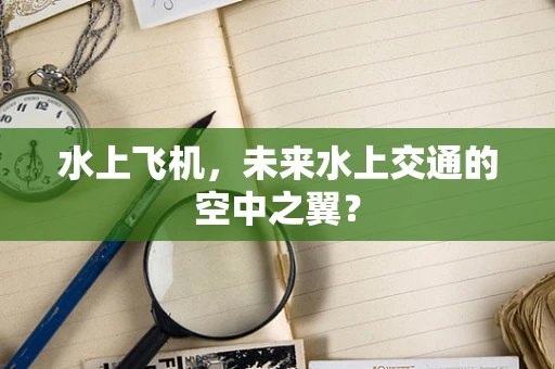 水上飞机，未来水上交通的空中之翼？
