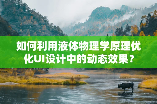 如何利用液体物理学原理优化UI设计中的动态效果？