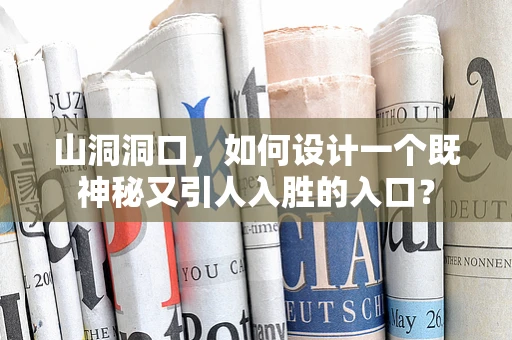 山洞洞口，如何设计一个既神秘又引人入胜的入口？
