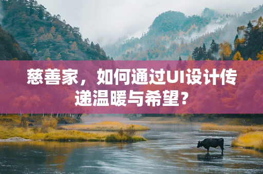 慈善家，如何通过UI设计传递温暖与希望？