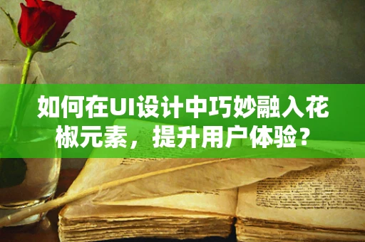 如何在UI设计中巧妙融入花椒元素，提升用户体验？