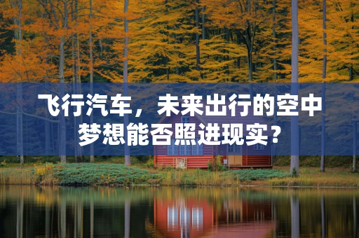 飞行汽车，未来出行的空中梦想能否照进现实？
