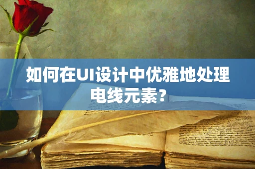 如何在UI设计中优雅地处理电线元素？