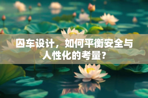 囚车设计，如何平衡安全与人性化的考量？
