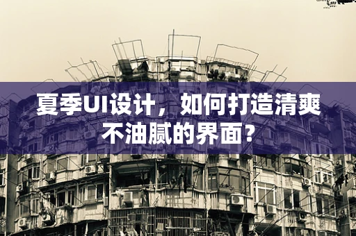 夏季UI设计，如何打造清爽不油腻的界面？