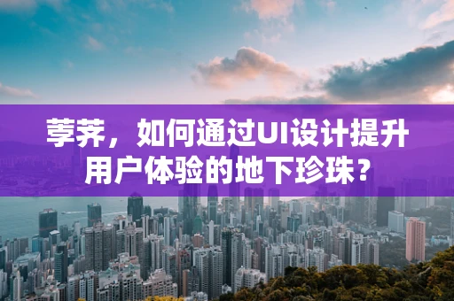 荸荠，如何通过UI设计提升用户体验的地下珍珠？